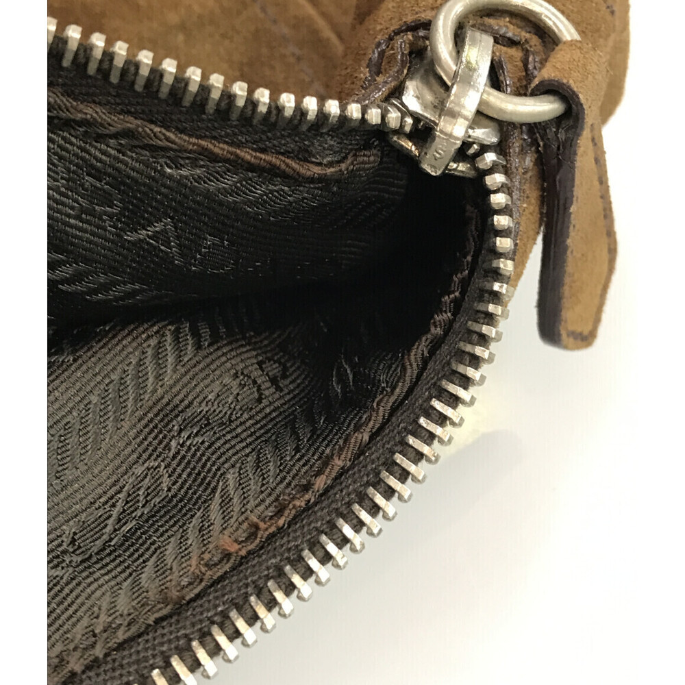 Prada Scamosciato Suede Hobo Bag brown suede leather trim - Picture 5 of 6